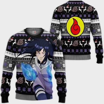 Hinata Hyuga Anime Ugly Christmas Knitted Sweater | Favorety UK