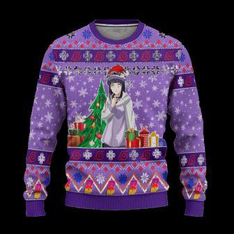 Hinata Uzumaki Anime Ugly Christmas Sweatshirt Custom Boruto Xmas Gift | Favorety