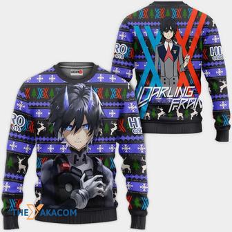 Hiro Code Anime Darling In The Franxx Custom Gift For Fan Anime Christmas Ugly Sweater | Favorety AU