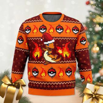 Hitokage Charmander Pokemon Ugly Christmas Sweater | Favorety