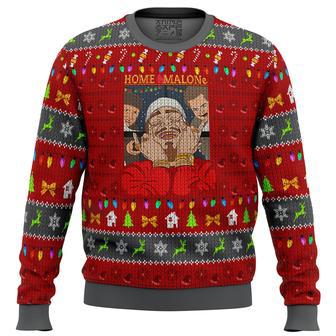 Home Malone Meme Ugly Christmas Sweater | Favorety