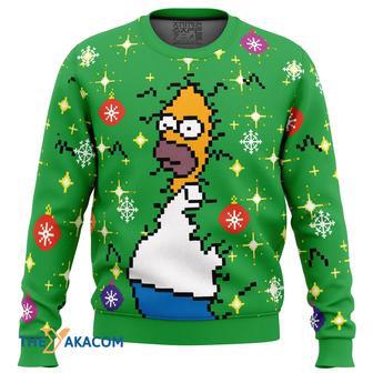 Homer Bush Meme The Simpsons Custom Gift For Fan Anime Christmas Ugly Sweater | Favorety