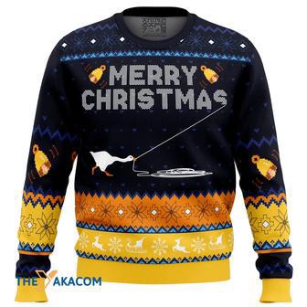 Honked Christmas Untitled Goose Game Gift For Fan Anime Christmas Ugly Sweater | Favorety CA