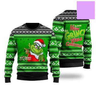 How The Grinch Stole Christmas Ugly Wool Sweater Christmas Gift For Kid Adult | Favorety UK