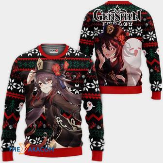 Hu Tao Custom Anime Genshin Impact Gift For Fan Anime Christmas Ugly Sweater | Favorety AU