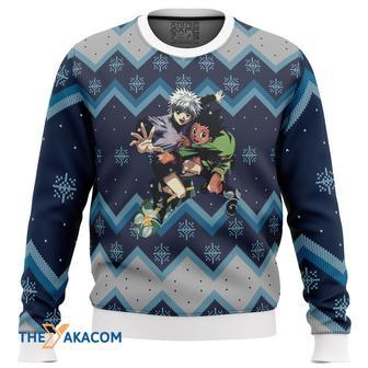 Hunter X Hunter Gon and Killua Gift For Fan Anime Christmas Ugly Sweater | Favorety