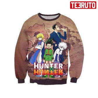 Hxh Team Group Edition - Hunter X Hunter Graphic Japanese Sw AOP Sweatshirt | Favorety