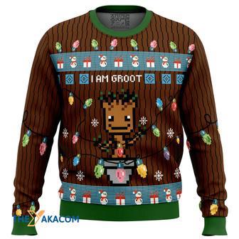 I am Groot Gift For Fan Anime Christmas Ugly Sweater | Favorety AU