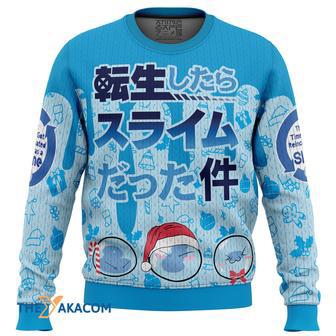 I Got Slimy That time I got reincarnated as a slime Gift For Fan Anime Christmas Ugly Sweater | Favorety CA