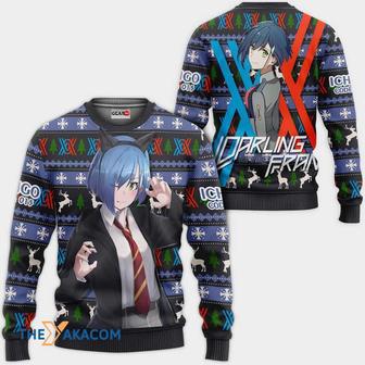 Ichigo Code Anime Darling In The Franxx Custom Gift For Fan Anime Christmas Ugly Sweater | Favorety AU