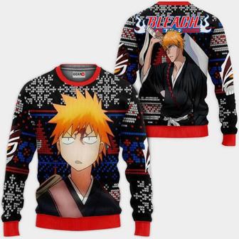 Ichigo Kurosaki Anime Bl Xmas Ugly Christmas Knitted Sweater | Favorety