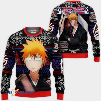 Ichigo Kurosaki BLEACH Custom Gift For Fan Anime Christmas Ugly Sweater | Favorety