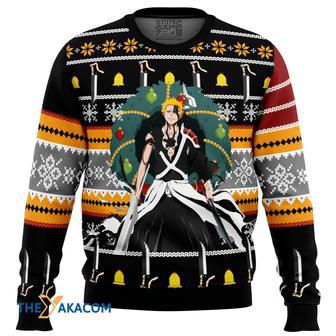 Ichigo True Bankai Bleach Gift For Fan Anime Christmas Ugly Sweater | Favorety CA