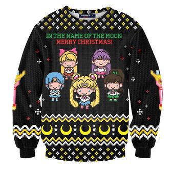 In The Name Of The Moon Wool Knitted Sweater Sailor Moon Sweater | Favorety AU