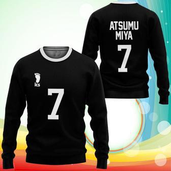 Inarizaki Atsumu Miya Sweatshirt Uniform Number Haikyuu Anime Printed Sweaters | Favorety CA