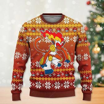 Infernape Pokemon Manga Anime Ugly Christmas Sweater | Favorety UK