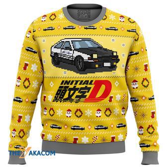 Initial D Classic Toyota Car Gift For Fan Anime Christmas Ugly Sweater | Favorety UK