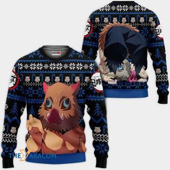 Inosuke Kimetsu no Yaiba Anime Custom Gift For Fan Anime Christmas Ugly Sweater | Favorety AU