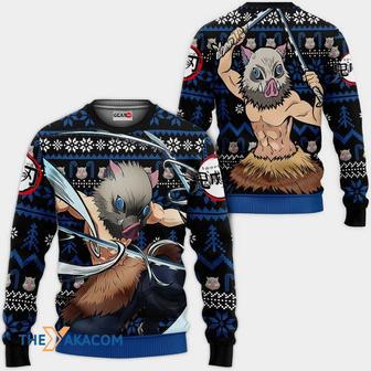 Inosuke Wears a Boar Mask Kimetsu no Yaiba Anime Custom Gift For Fan Anime Christmas Ugly Sweater | Favorety CA