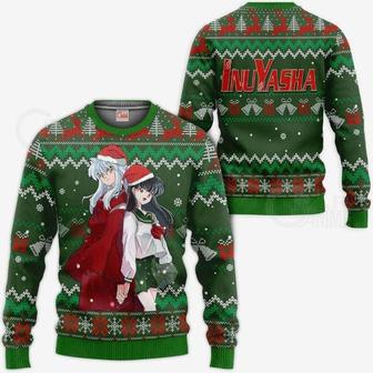 Inuyasha amp Kagome Ugly Christmas Inuyasha Anime Xmas Knitted Sweater | Favorety CA