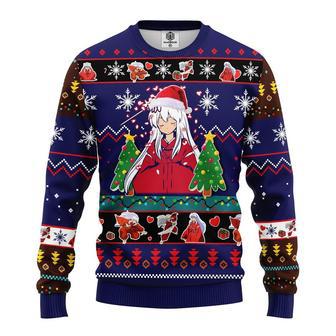 Inuyasha Anime Ugly Christmas Sweatshirt Blue | Favorety CA