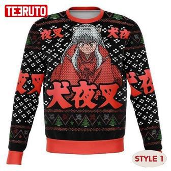 Inuyasha Kagome Cute Manga Anime Christmas Wool Knitted Sweater Multiple Styles | Favorety DE