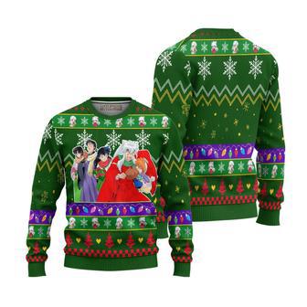 Inuyasha Knitted Ugly Christmas Sweater Green | Favorety