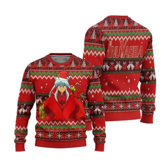 Inuyasha Knitted Ugly Christmas Sweater Red | Favorety