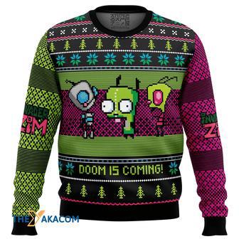 Invader ZiM Gift For Fan Anime Christmas Ugly Sweater | Favorety