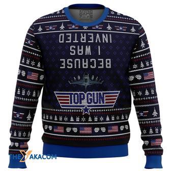 Inverted Top Gun Gift For Fan Anime Christmas Ugly Sweater | Favorety UK