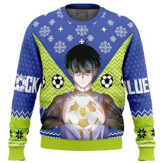 Isagi Yochi Blue Lock Ugly Christmas Sweater | Favorety