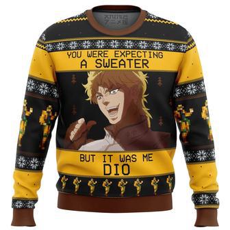 It Was Me Dio Jojo's Bizarre Adventure Ugly Christmas Sweater | Favorety