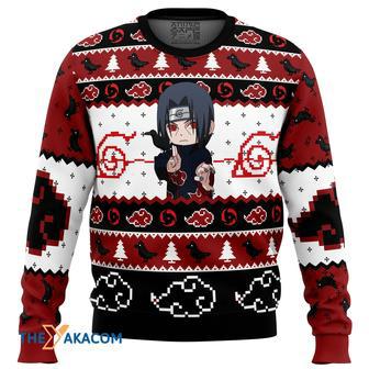 Itachi Uchiha Chibi Akatsuki Naruto Gift For Fan Anime Christmas Ugly Sweater | Favorety UK