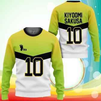 Itachiyama Kiyoomi Sakusa Sweatshirt Uniform Number Haikyuu Anime Printed Sweaters | Favorety CA