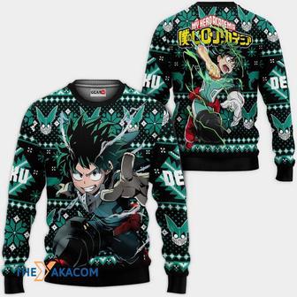 Izuku Midoriya Anime My Hero Academia Custom Gift For Fan Anime Christmas Ugly Sweater | Favorety CA