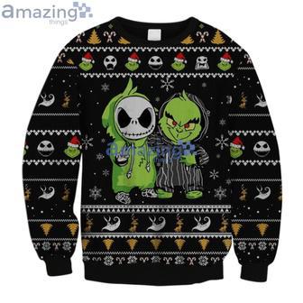 Jack And Grinch Christmas Ugly Wool Sweater Christmas Gift For Kid Adult | Favorety