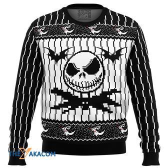 Jack Skellington The Nightmare Before Christmas Gift For Fan Anime Christmas Ugly Sweater | Favorety UK