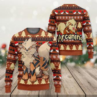 Japanese Anime Pokemon Christmas Arcanine Ugly Xmas Sweater | Favorety UK