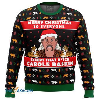 Joe Exotic Tiger King Gift For Fan Anime Christmas Ugly Sweater | Favorety