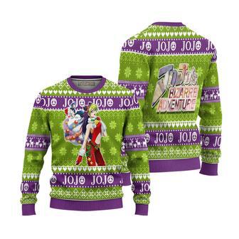 JoJo's Bizarre Adventure Jolyne x Iggy Ugly Christmas Sweater | Favorety DE