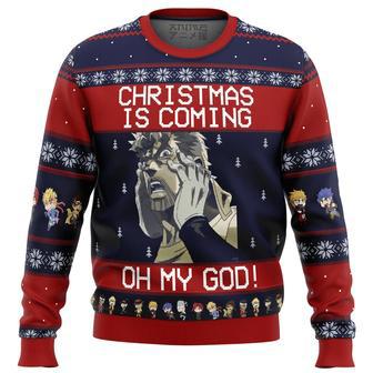 Jojo's Bizarre Adventure Joseph Joestar Oh My God Ugly Christmas Sweater | Favorety AU