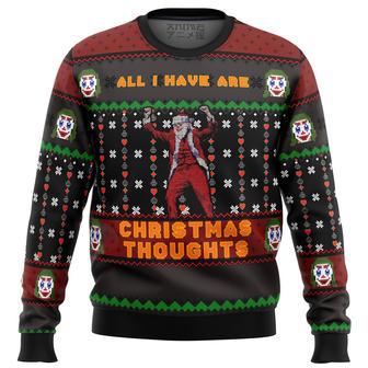 Joker All I Have are Xmas Thoughts Ugly Christmas Sweater | Favorety AU