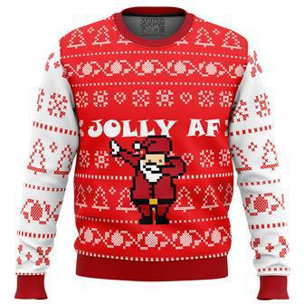 Jolly AF Ugly Christmas Sweater | Favorety