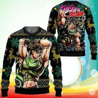 Joseph Joestar Ugly Christmas Sweater JoJo's Bizzare Adventure Anime Xmas Gifts | Favorety