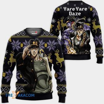 Jotaro Kujo Yare Yare Daze Custom Gift For Fan Anime Christmas Ugly Sweater | Favorety