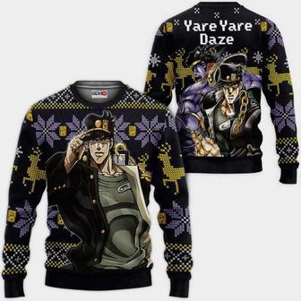 Jotaro Kujo Yare Yare Daze Jj's Anime Xmas Ugly Christmas Knitted Sweater | Favorety DE