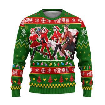 Jujutsu Kaisen Ugly Christmas Sweater Custom Anime Characters Xmas Gift | Favorety AU