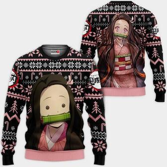 Kamado Nezuko Ugly Christmas Sweater Custom Anime Kimetsu Xmas Gifts | Favorety DE