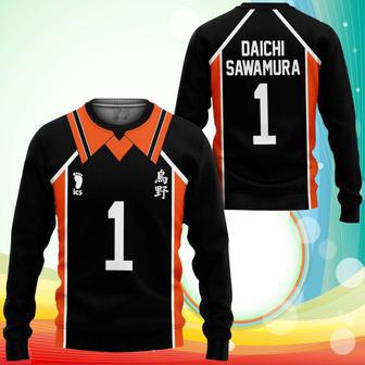 Karasuno Daichi Sawamura Uniform Sweatshirt Num Haikyuu Anime | Favorety