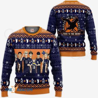 Karasuno Haikyuu Anime Custom Gift For Fan Anime Christmas Ugly Sweater | Favorety UK